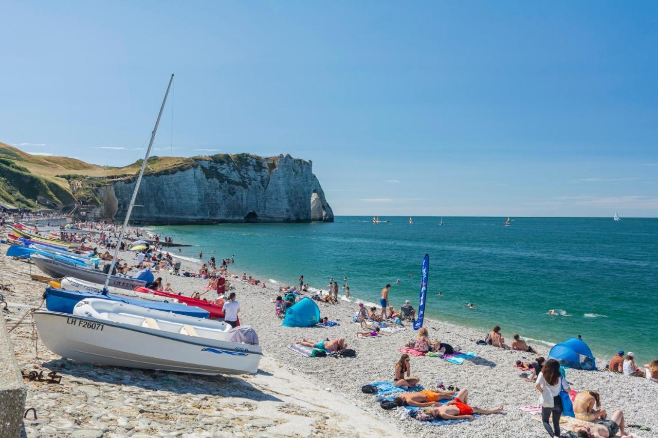 La Belle Vue Le Diamant Des Yeux Mer Et Golf Front Mer Étretat Exterior foto