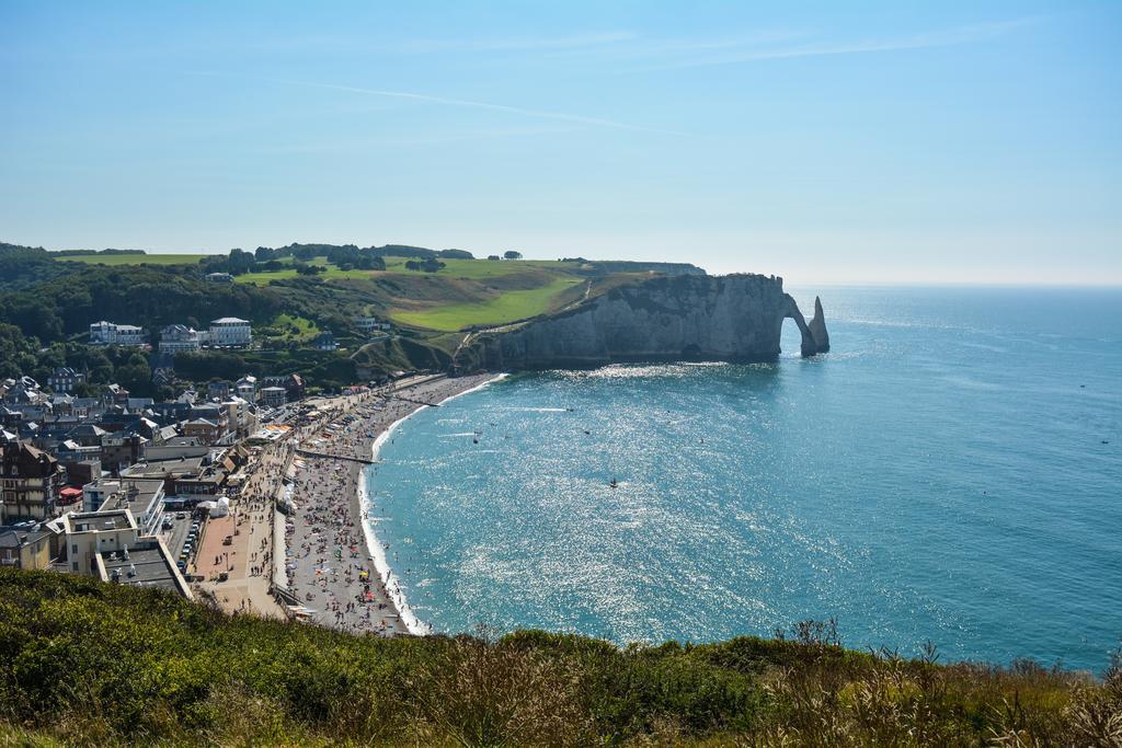 La Belle Vue Le Diamant Des Yeux Mer Et Golf Front Mer Étretat Exterior foto